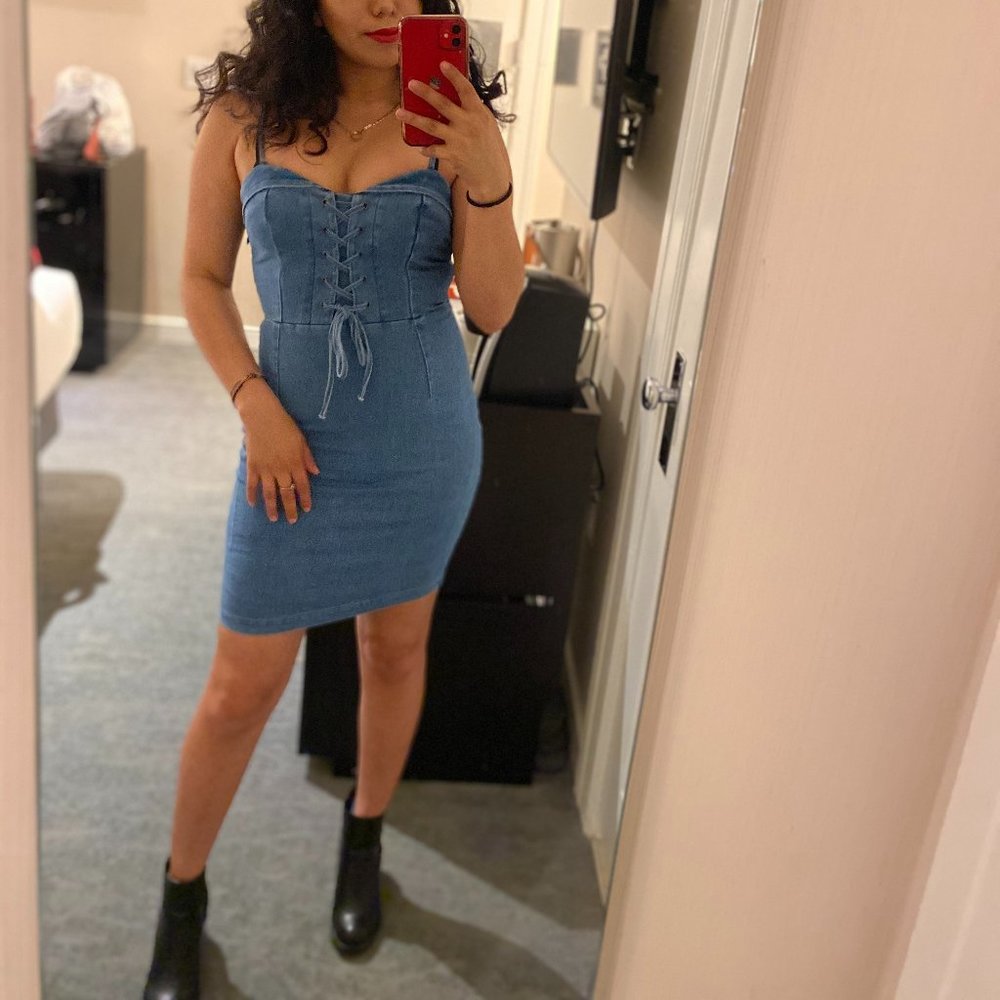 Skin Tight Jean Dress
